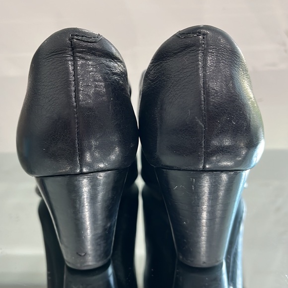 Born Leather Mary Jane Style Black Chunky Heel 8 US - Picture 8 of 16